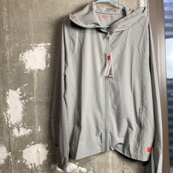 Commuter Gear Men's Grey Rain Jacket, Packable Jacket / Size-Large - Picture 1 of 13